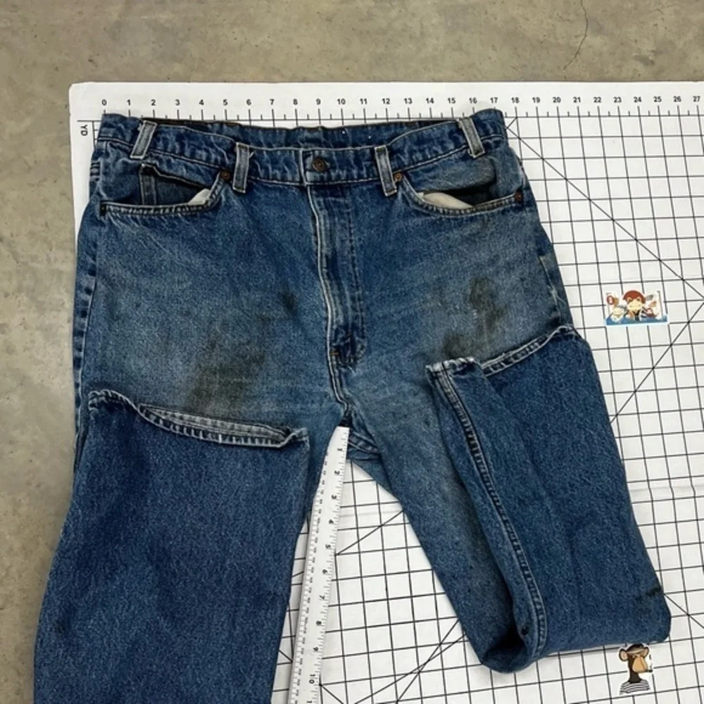 Levi’s orange tag VNTG paper tag destroyed and grunged sz 34 jeans A8